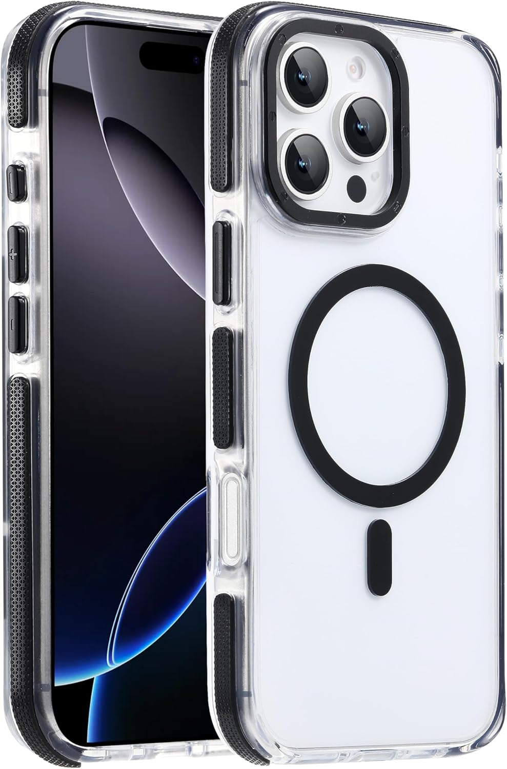 For Iphone 17 Pro Max Case with Camera Lens Protector[10Ft Military-Grade Protection] Compatible with Fit Magsafe Shockproof Slim Thin Cover Case for Iphone 17 Pro Max 6.9 Inch, Orange Bumper