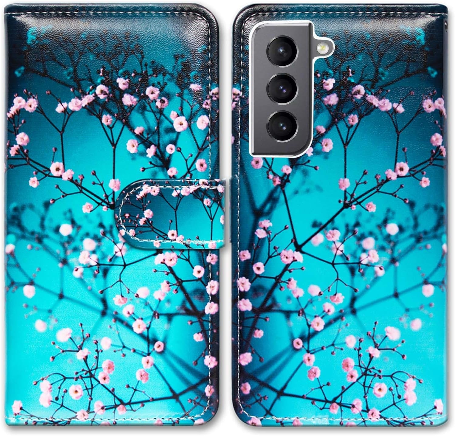 Bcov Galaxy S22 plus Case, Retro American Flag Leather Flip Phone Case Wallet Cover with Card Slot Holder Kickstand for Samsung Galaxy S22 plus 5G / S22+