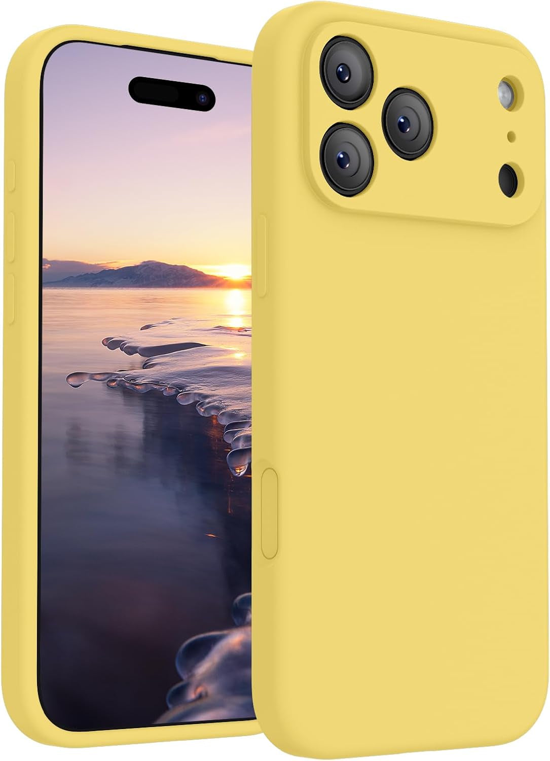 Firenova Magnetic for Iphone 17 Pro Case, Compatible with Magsafe, [Integrated Silicone Camera Control Button] [Camera Protection] Anti-Scratch Microfiber Lining Phone Case, 6.3", Black