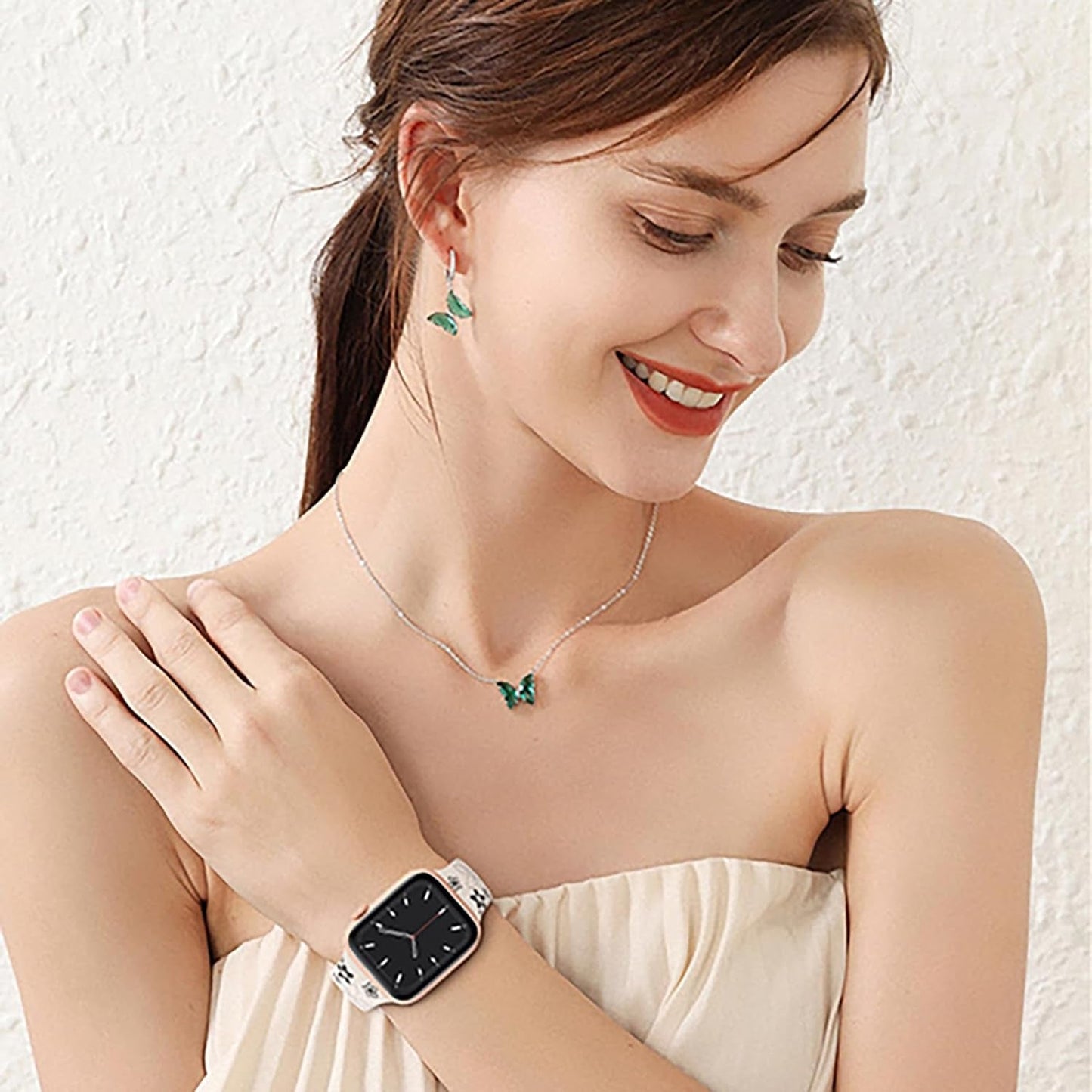 Floral Engraved Bands Compatible with Apple Watch Band 41Mm 40Mm 44Mm 45Mm 42Mm 38Mm 49Mm for Women,Cute Flower Iwatch Bands Soft Silicone Sport Strap for Iwatch Series SE 9 8 7 6 5 4 3 2 1 Ultra