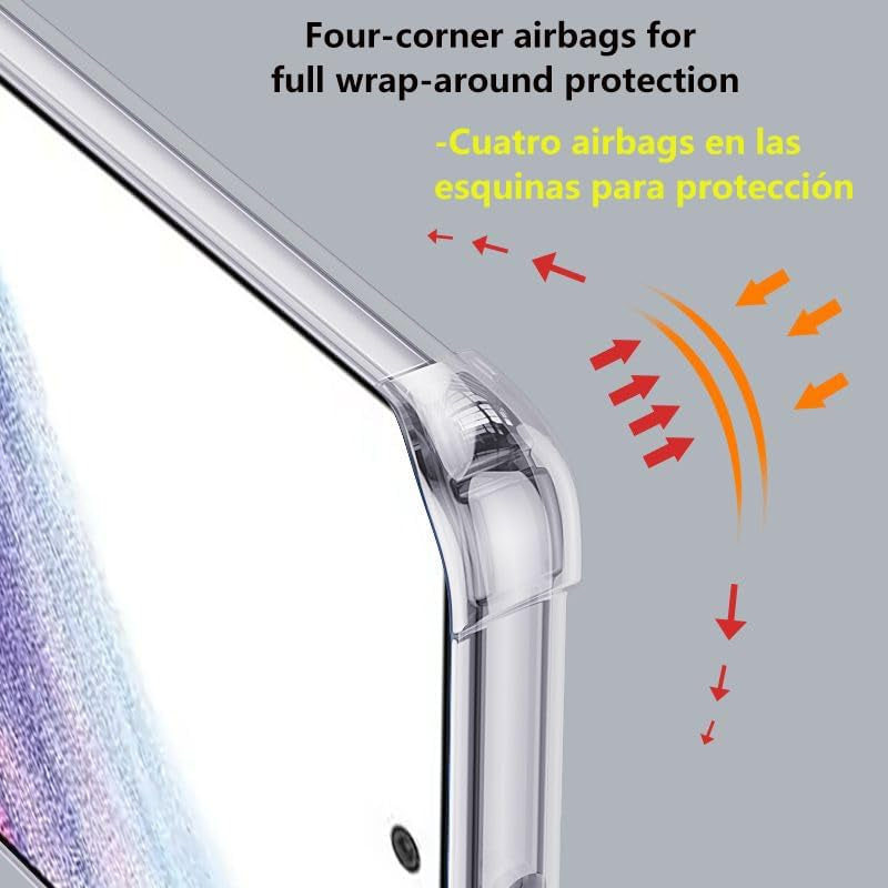 Case for Samsung Galaxy A53 5G Clear TPU Four Corners Protective Cover Transparent Soft