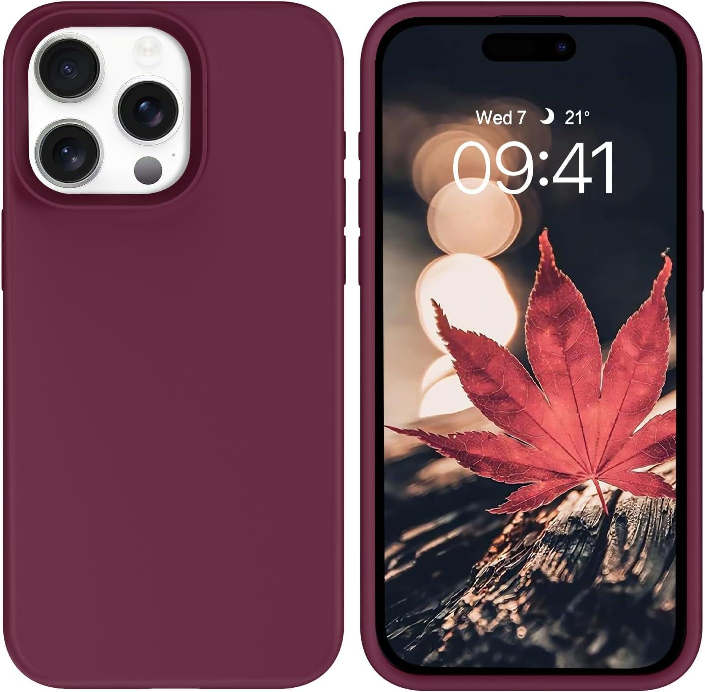 BENTOBEN for Iphone 15 Pro Case, Iphone 15 Pro Phone Case, Soft Silicone Gel Bumper Shockproof Phone Case, Anti-Scratch Protective Case Cover with Microfiber Lining for Iphone 15 Pro 6.1", Hot Pink  BENTOBEN   