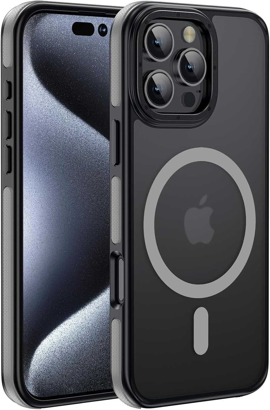 For Iphone 17 Pro Max Case with Camera Lens Protector[10Ft Military-Grade Protection] Compatible with Fit Magsafe Shockproof Slim Thin Cover Case for Iphone 17 Pro Max 6.9 Inch, Orange Bumper