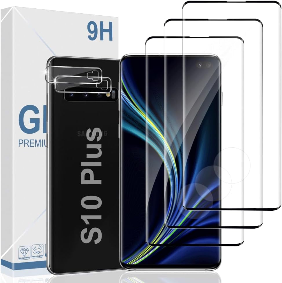 2+2 Pack Galaxy S22 Ultra 5G Privacy Screen Protector and Camera Lens Protection,Anti-Spy Tempered Glass, 3D Full Coverage, Fingerprint Unlock, Free of Bubbles for Samsung Galaxy S22 Ultra 6.8 Inch