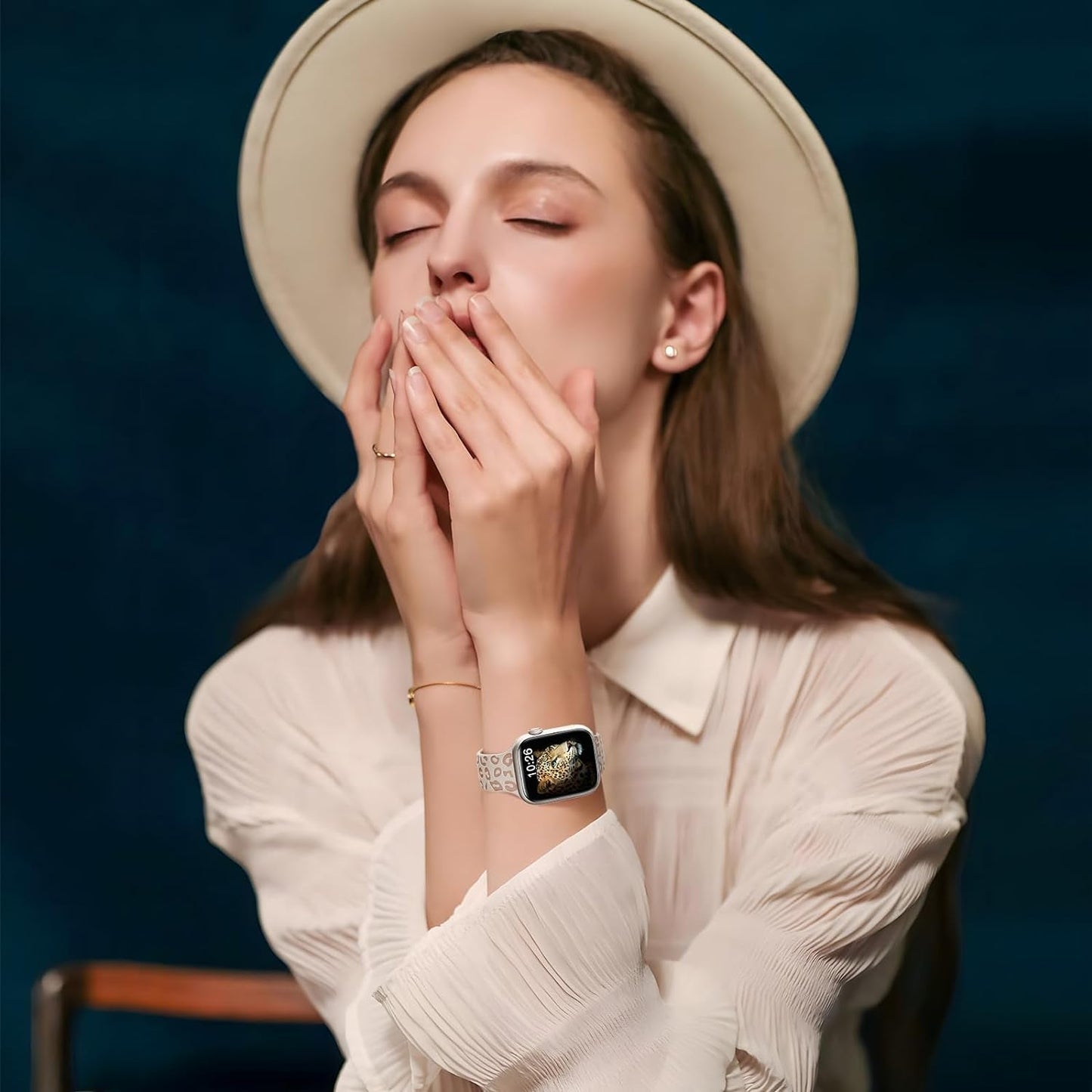 3 Pack Engraved Leopard Bands Compatible with Apple Watch Band 40Mm 41Mm 38Mm 45Mm 44Mm 42Mm 49Mm for Women Men,Cheetah Cute Sport Silicone Strap for Iwatch Series 9 Ultra/Ultra 2 SE 8 7 6 5 4 3 2 1