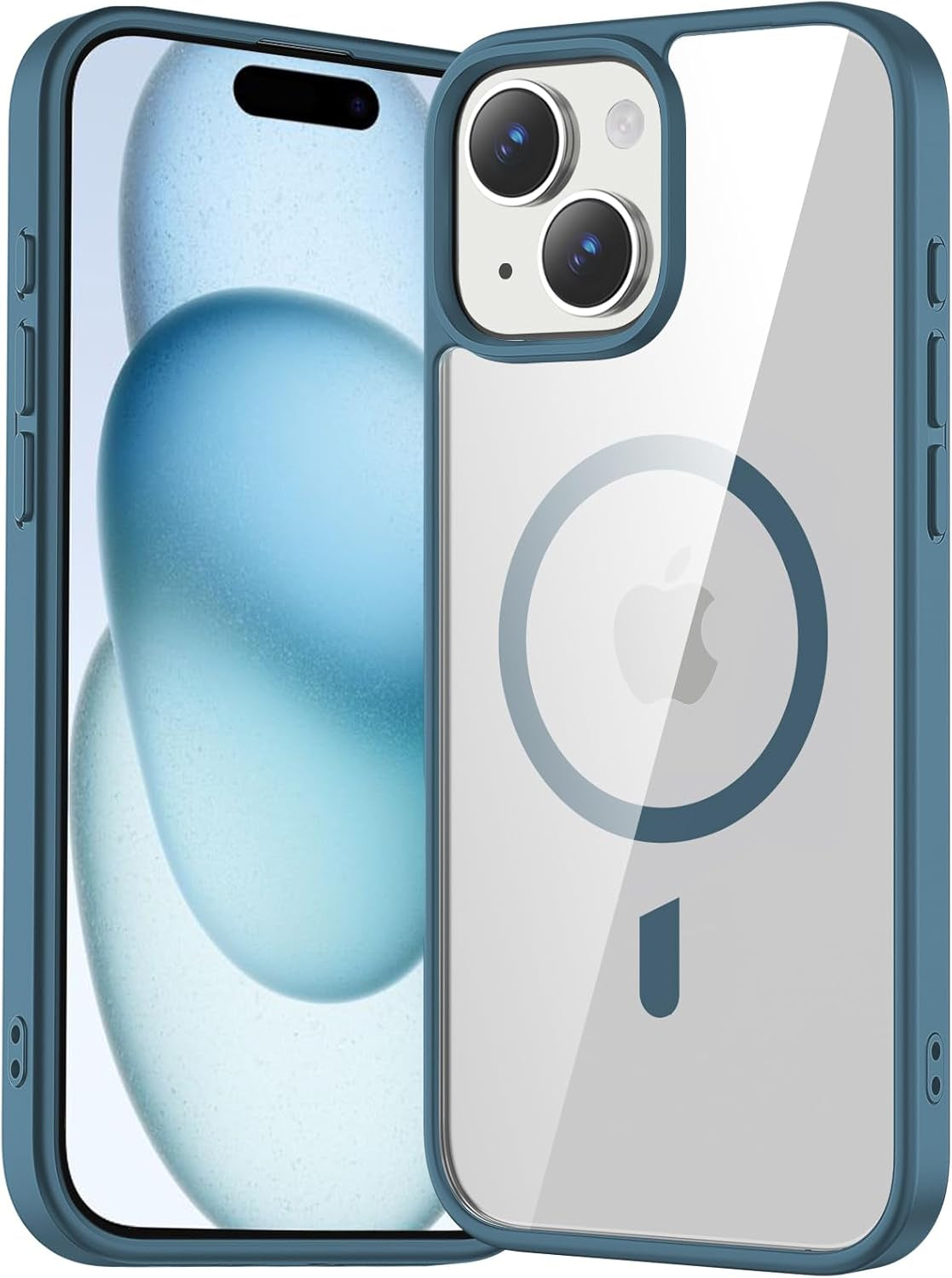 Temdan for Iphone 17 Pro Max Case Clear with Screen Protector, Compatible with Magsafe, Anti-Yellowing, Military-Grade Protection, Shockproof Slim Magnetic Phone Case Cover, Transparent