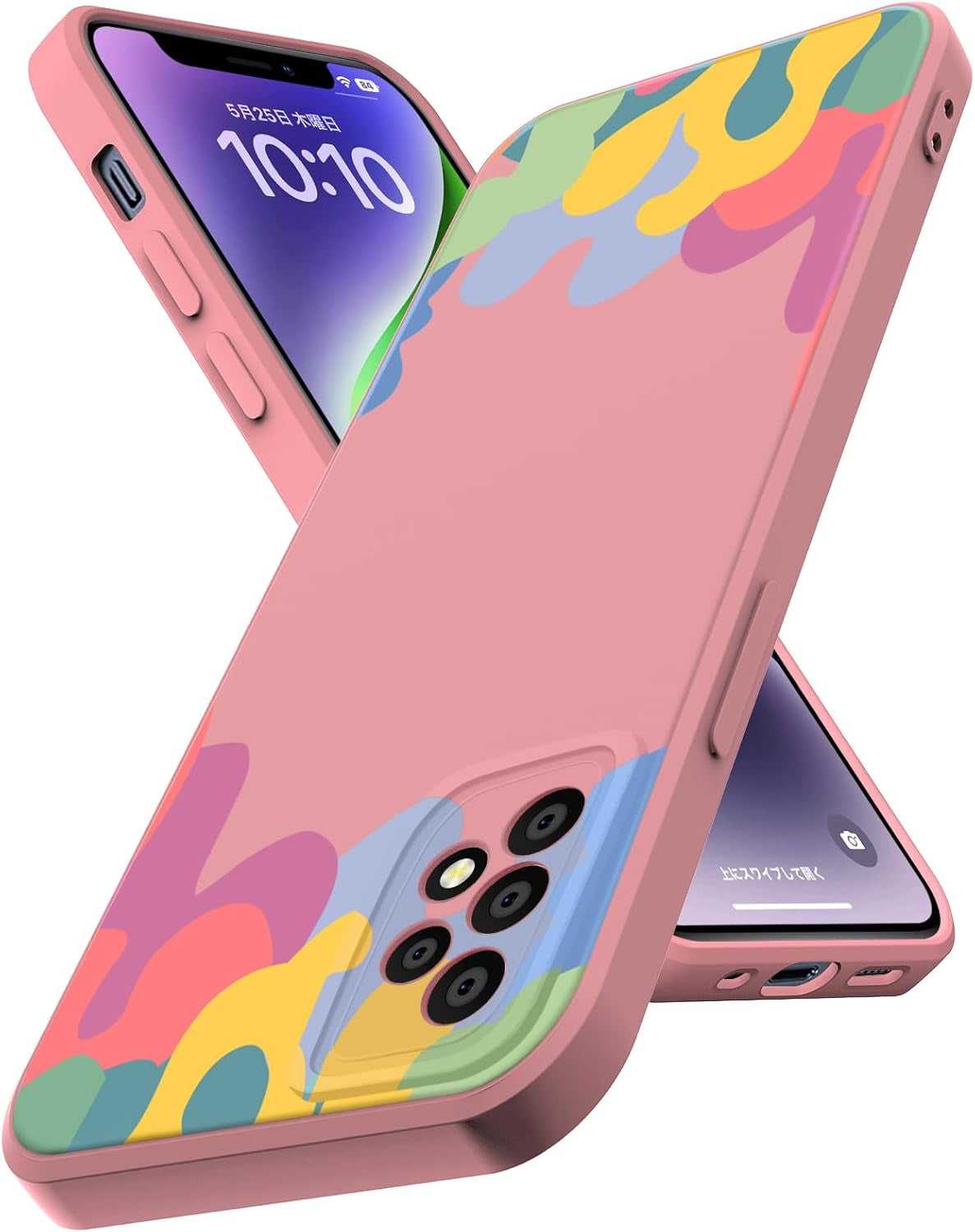 Designed for Galaxy A53 5G Case, Slim Liquid Silicone Shockproof Protective Phone Cover,Soft Anti-Scratch, Camera All-Round Protection Shockproof Case,[Pink] LRM-CHGJ-15-04