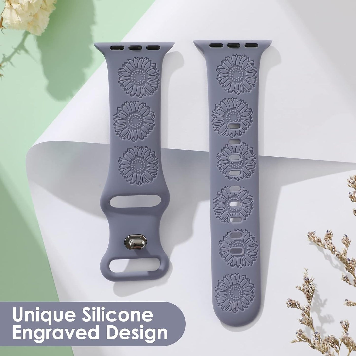 Aopigavi Engraved Designer Sport Bands Compatible with Apple Watch Bands 42Mm 44Mm 38Mm 41Mm 40Mm 45Mm 49Mm, Soft Waterproof Silicone Strap Wristband for Iwatch Ultra/Se Series 8/7/6/5/4/3/2/1