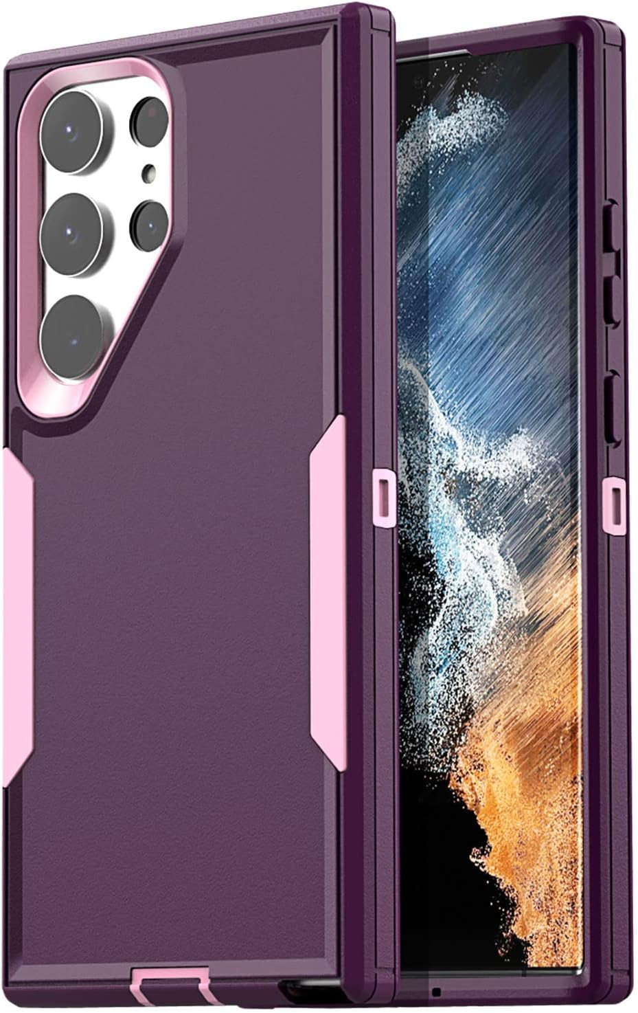 Aicase Case for Samsung Galaxy S22 Plus,Support Magnetic Car Mount Heavy Duty 2-Layer Pocket-Friendly Durable Military Grade Protection Shockproof/Drop Proof Protective Cover for S22 Plus_3