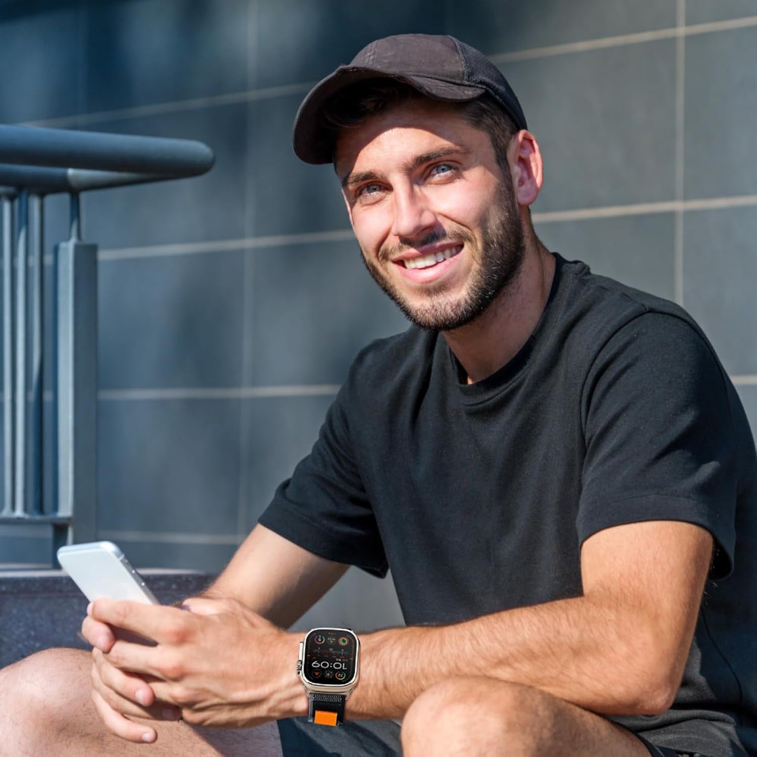 4 Pack Compatible with Apple Watch Ultra 2 Band 49Mm 45Mm 44Mm 42Mm for Men, Adjustable Trail Loop & Alpine Loop Nylon Band for Iwatch Ultra 2 Ultra Series SE 9/8/7/6/5/4