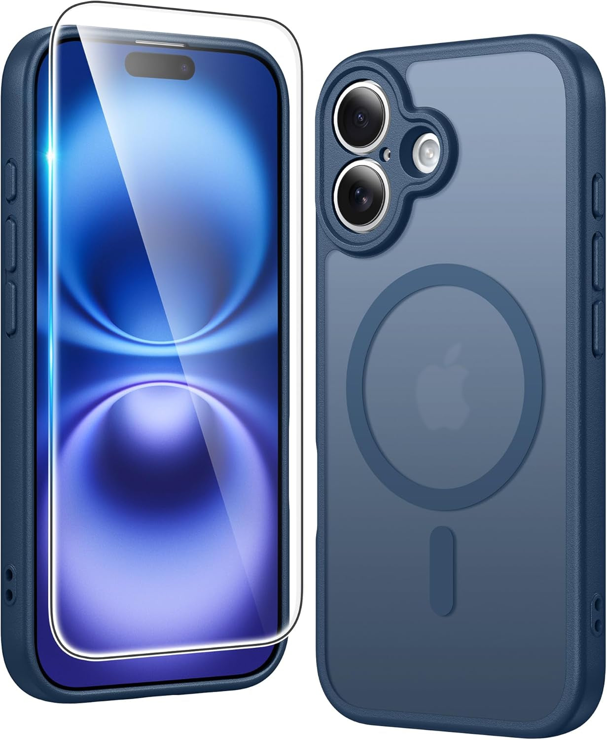 FNTCASE for Iphone 17 Pro-Max Case: Clear Magnetic Phone Cases with Screen Protector Compatible with Magsafe Slim anti Yellowing Rugged Shockproof Protective Transparent Cell Cover (A-Clear)