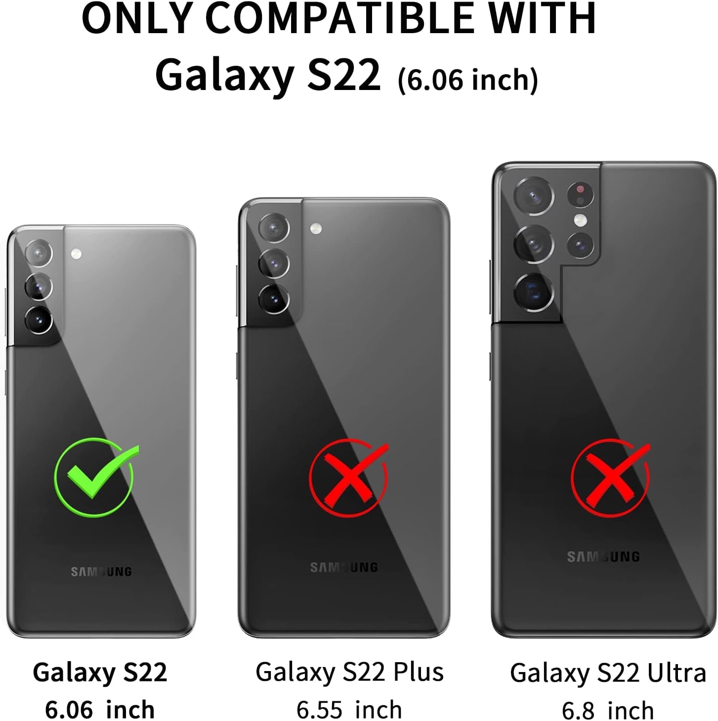 For Galaxy S22 Case, Rugged Shockproof Military Grade Bumper Phone Cover Armor Heavy Duty for Samsung Galaxy S22 (Teak/Light Green)