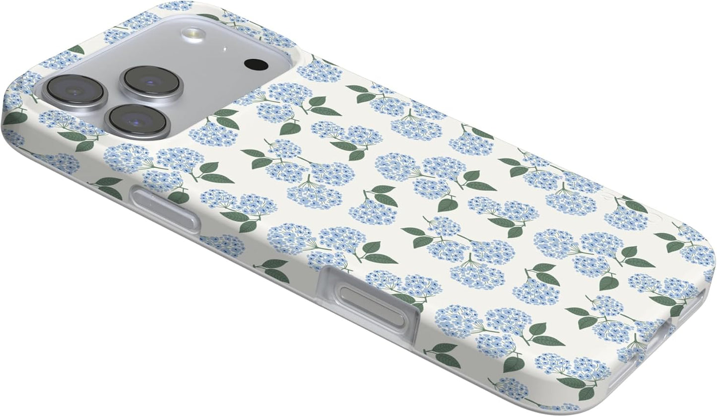 Casely Iphone 17 Pro Max Case | Nantucket Cottage | Blue Hydrangea | Compatible with Magsafe | Classic Ultra Slim Design