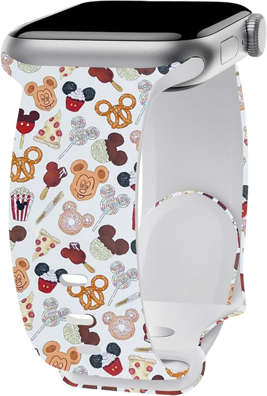 Cute Strap Compatible with Apple Watch Band 38Mm 40Mm 41Mm 42Mm 44Mm 45Mm 49Mm Men Women,Replaceable Soft Silicone Cartoon Sport Wristbands for Iwatch Ultra Series 9 8 7 6 5 4 3 2 1 SE