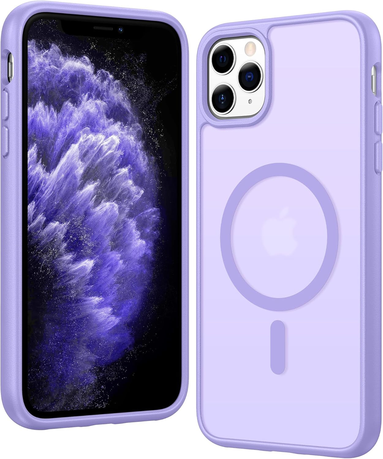 FNTCASE for Iphone 17 Pro-Max Case: Clear Magnetic Phone Cases with Screen Protector Compatible with Magsafe Slim anti Yellowing Rugged Shockproof Protective Transparent Cell Cover (A-Clear)