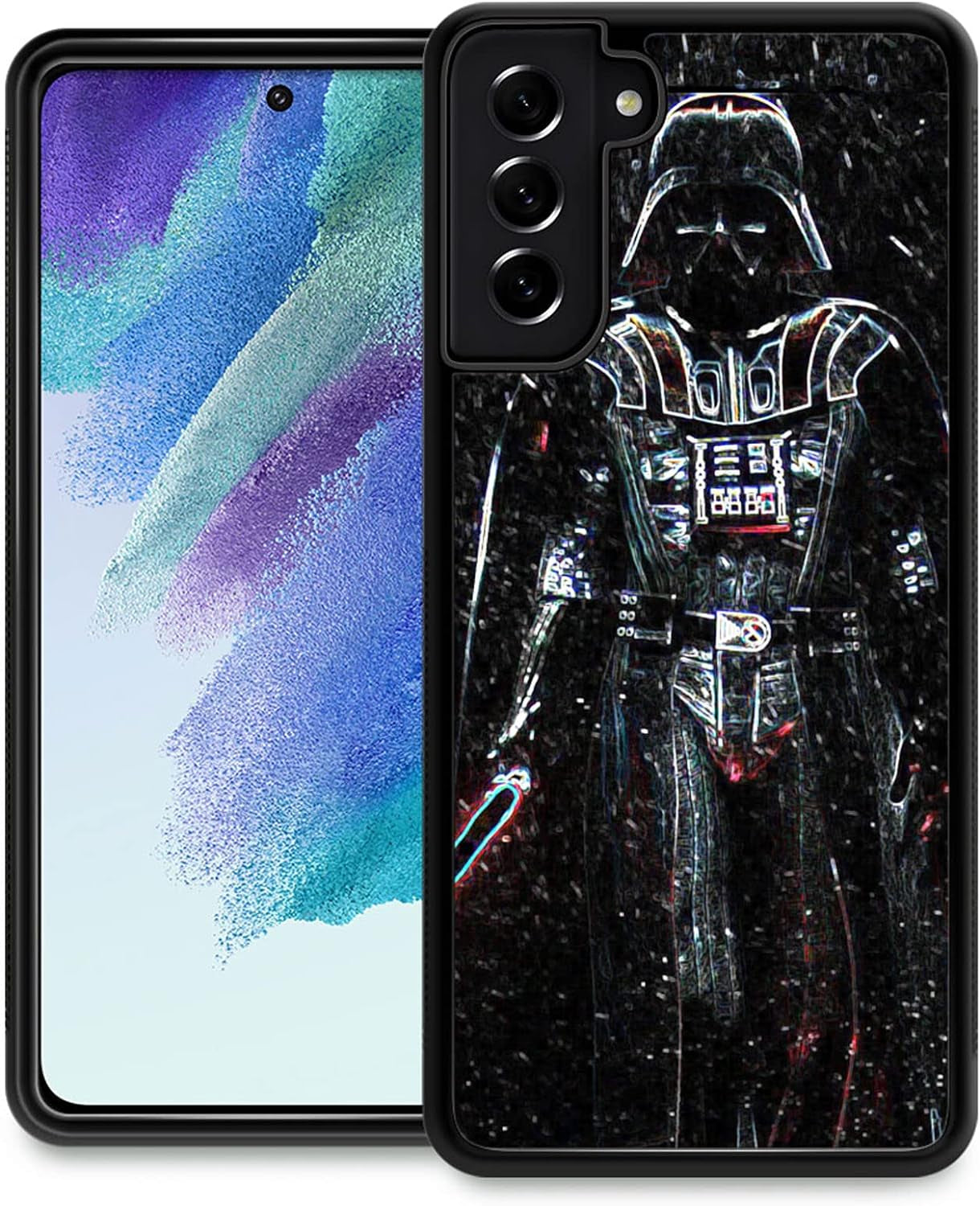 Compatible with Samsung Galaxy S22 plus Case with a Man with a Lightsaber Pattern Design Plastic Samsung Galaxy S22 plus Case TPU Bumper Protective Case Samsung Galaxy S22 Plus