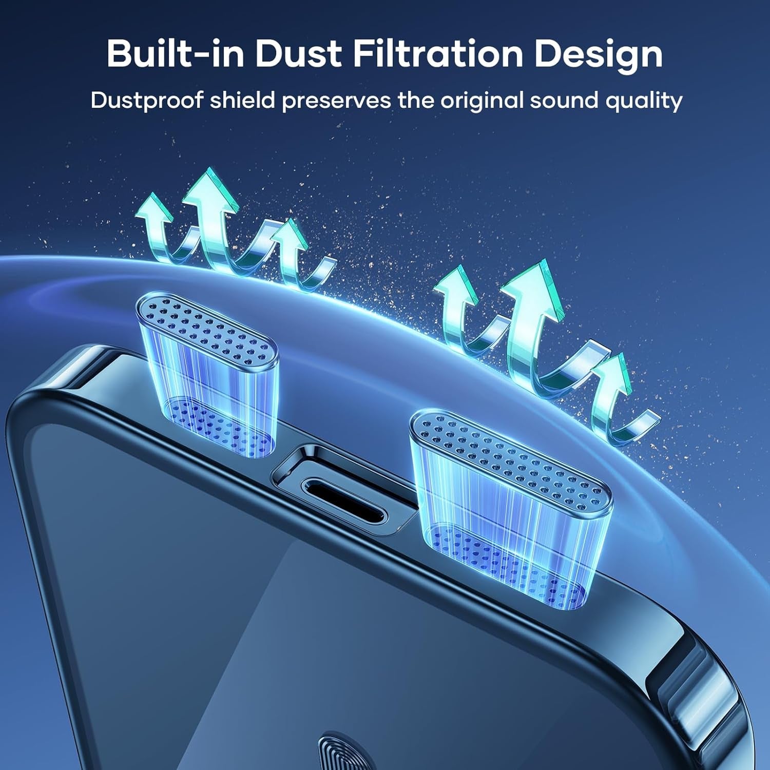 Humixx Magnetic for Iphone 15 Pro Case Clear [Compatible with Magsafe] [No.1 Strong N52 Magnets] [Mil-Grade Shockproof] Dustproof & Non-Yellowing Soft Slim Case for Iphone 15 Pro,Blue  Humixx   