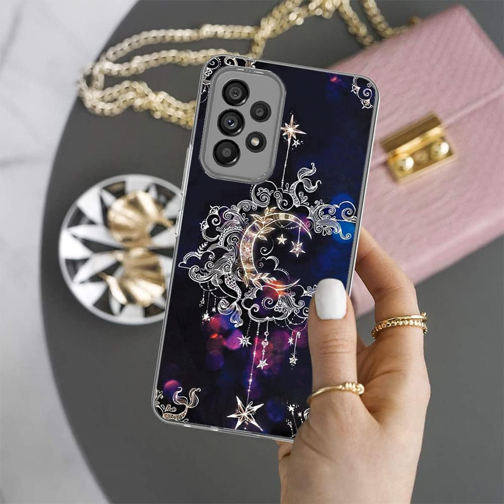 DDTKZC for Samsung Galaxy A53 5G Case,Tempered Glass Screen Protector, Shockproof Drop Protective 2 in 1 Hybrid Hard PC Soft TPU Case for Samsung Galaxy A53 5G (Wiccan)