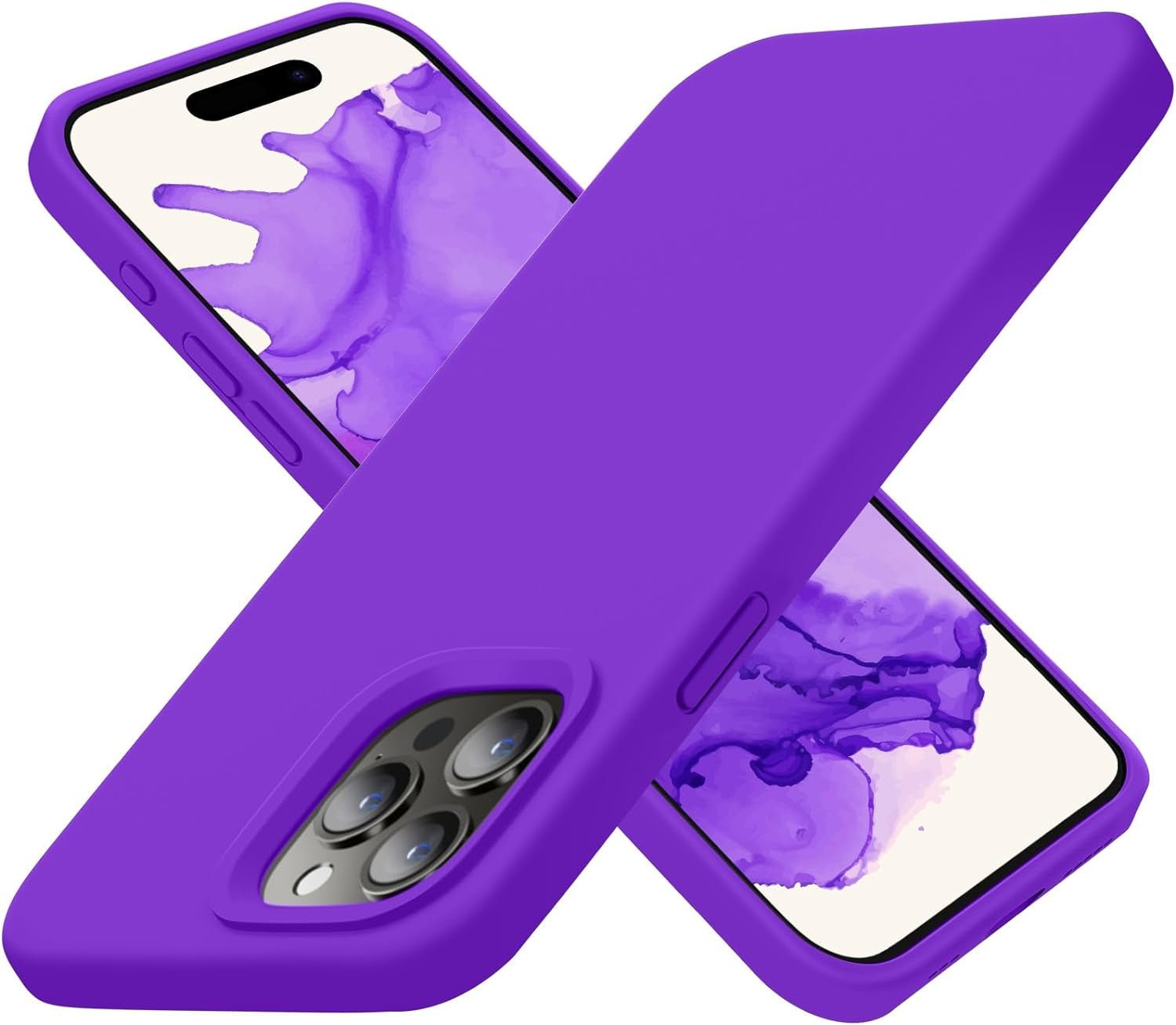 Cordking Designed for Iphone 15 Pro Case, Silicone Ultra Slim Shockproof Protective Phone Case with [Soft Anti-Scratch Microfiber Lining], 6.1 Inch, Alpine Green  Cordking   