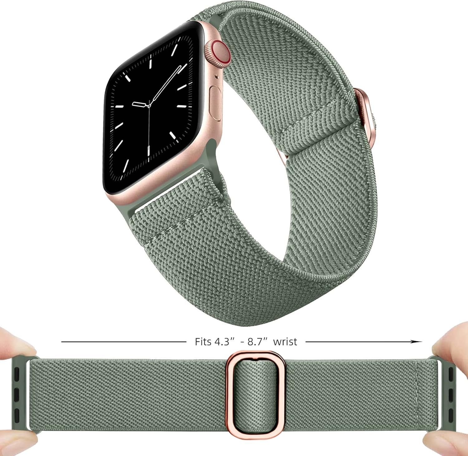 10 Pack Stretchy Nylon Bands Compatible with Apple Watch Band 44Mm 45Mm 49Mm 42Mm 40Mm 38Mm 41Mm Women Men, Elastic Sport Apple Watch Band Strap for Iwatch Series 8 7 6 5 4 3 2 1 SE Ultra