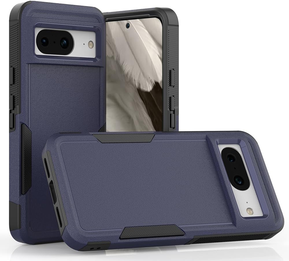 Case for Pixel Fold 5G, Shockproof, Strong and Durable Phone Protective Case for Google Pixel Fold 2023, Black  WOGROO Blue Pixel 8 