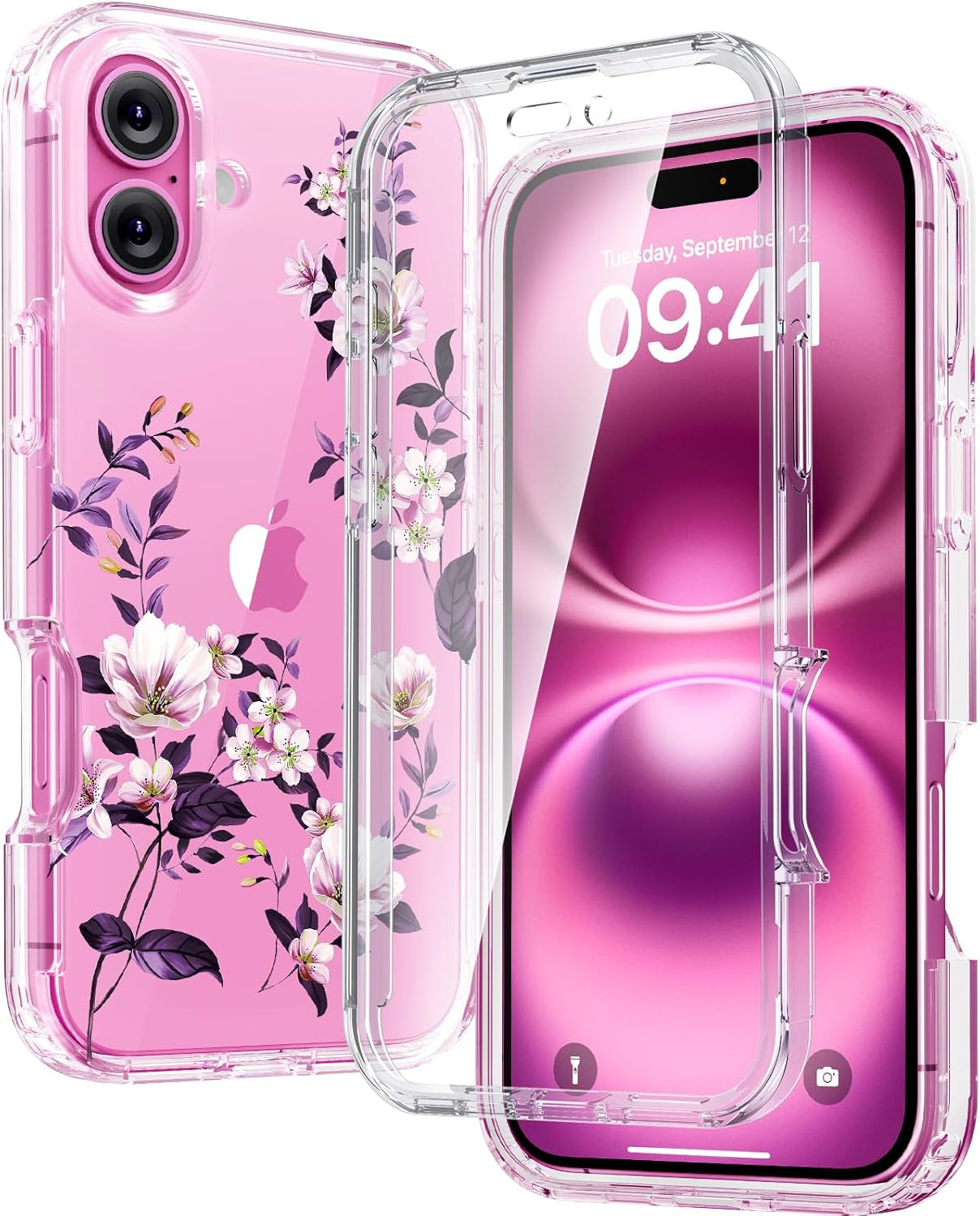 Diaclara Magnetic Designed for Iphone 17 Pro Max Case Full Body Bumper,[Compatible with Magsafe] Military Drop Proof Cover with Built-In Touch Sensitive Anti-Scratch Screen Protector,Orange