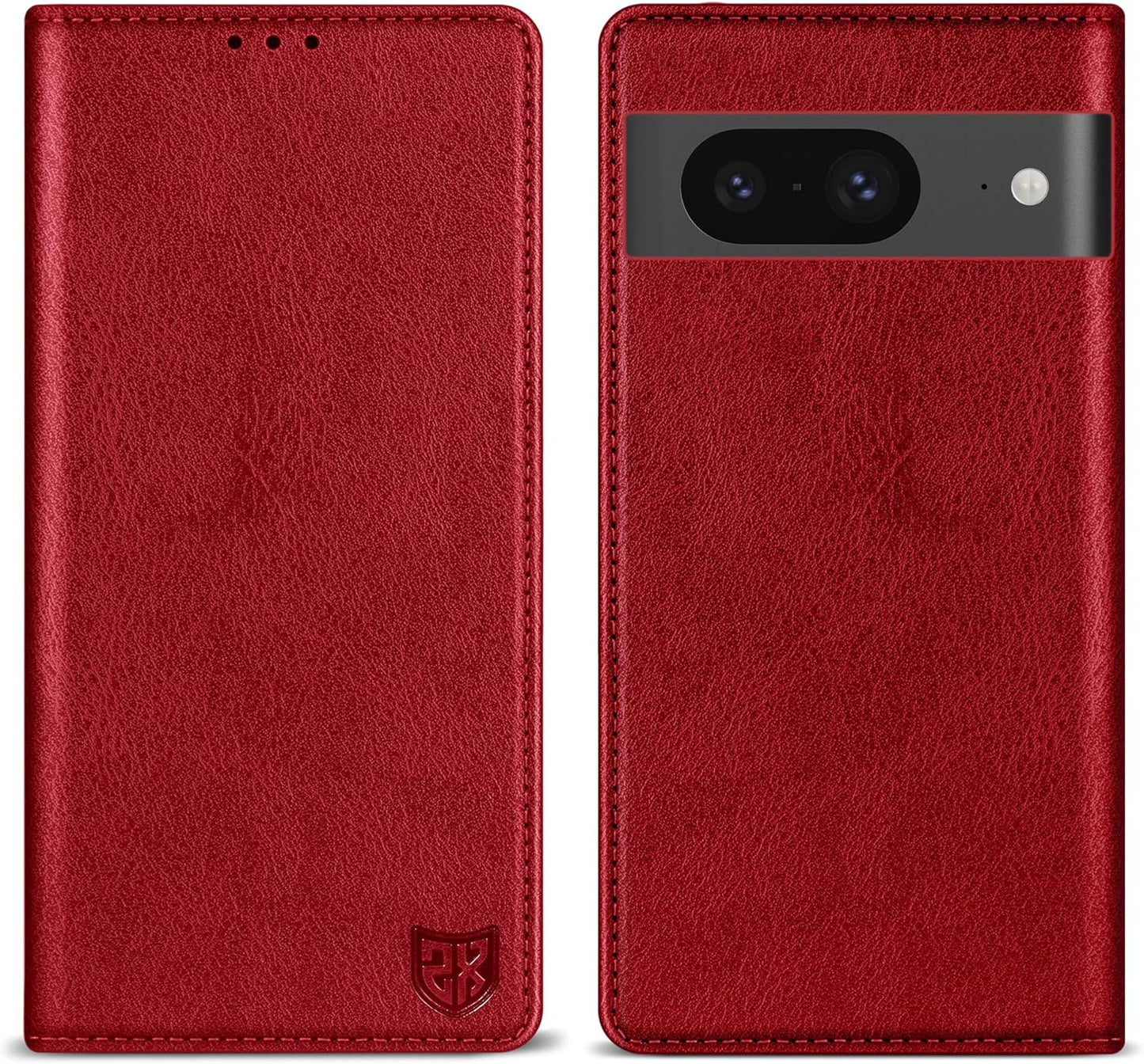 ZZXX for Google Pixel 8 Pro Wallet Case with [RFID Blocking] Card Slot Stand Strong Magnetic Leather Flip Fold Protective Phone Case for Google Pixel 8 Pro Case Wallet(Black-6.7 Inch)  ZZXX Red Google Pixel 8 