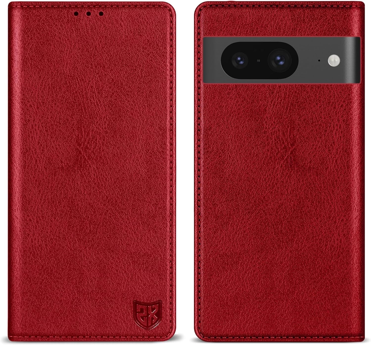 ZZXX for Google Pixel 8 Pro Wallet Case with [RFID Blocking] Card Slot Stand Strong Magnetic Leather Flip Fold Protective Phone Case for Google Pixel 8 Pro Case Wallet(Black-6.7 Inch)  ZZXX Red Google Pixel 8 