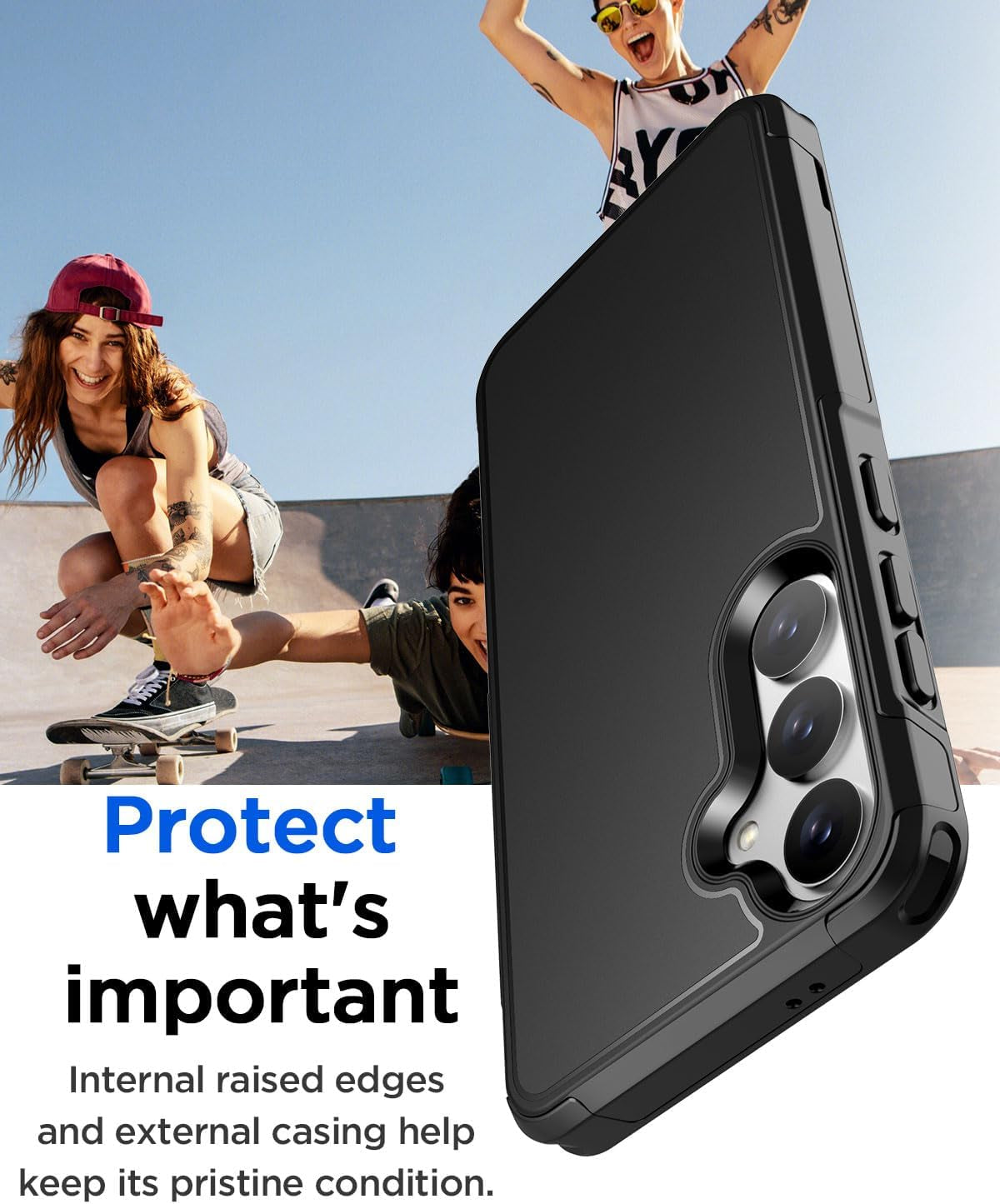 Aicase for Samsung Galaxy S24 Case,Heavy Duty 2-Layer Pocket-Friendly Durable Military Grade Protection Shockproof/Drop Proof Protective Cover for Samsung Galaxy S24 5G 6.1" 2024_9