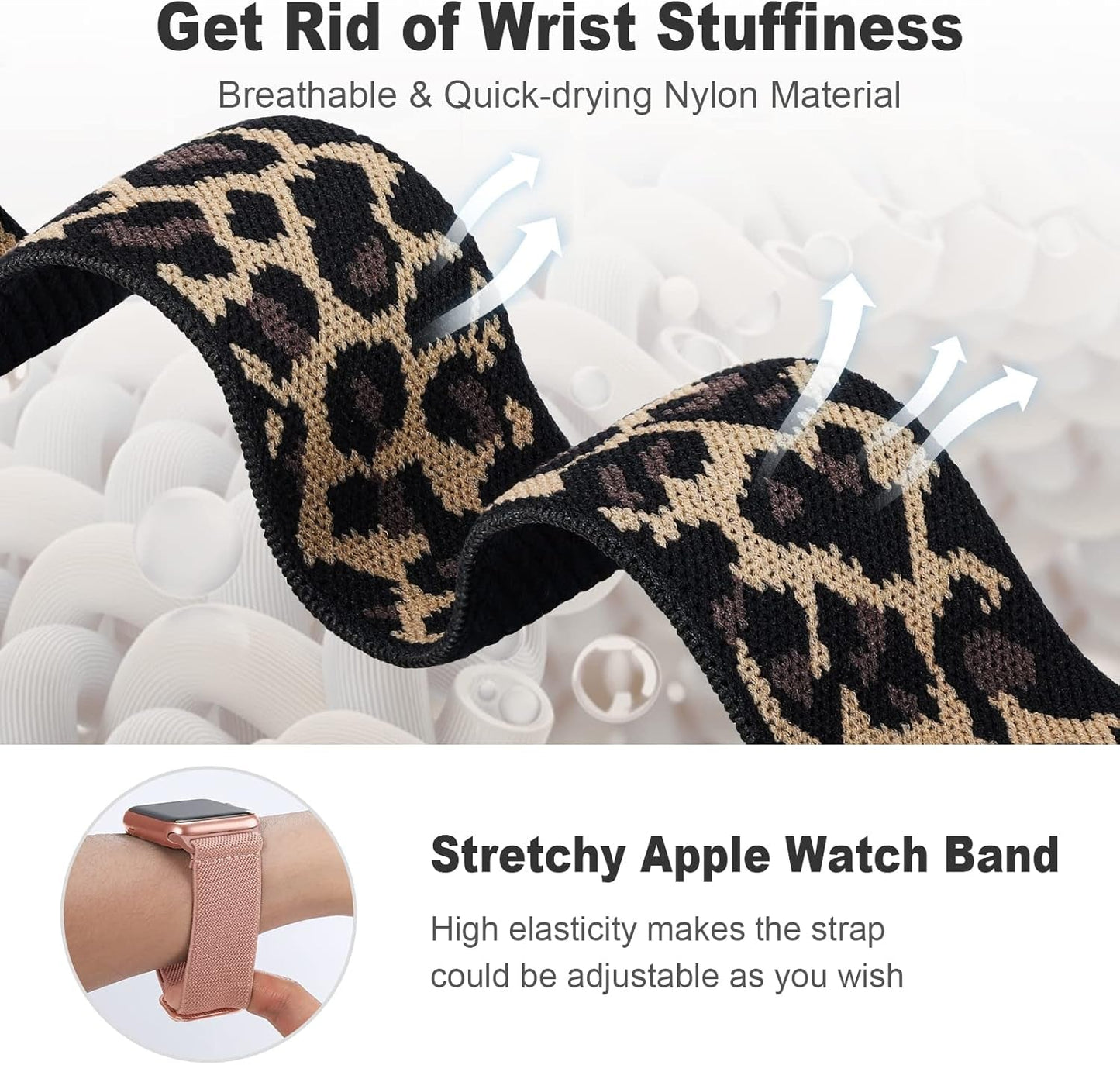 15 Pack Stretchy Sport Loop Compatible with Apple Watch Bands 40Mm 44Mm 41Mm 45Mm 38Mm 42Mm 49Mm Women Men,Elastic Nylon Replacement Straps Wristbands for Series Ultra SE 9 8 7 6 5 4 3 2 1