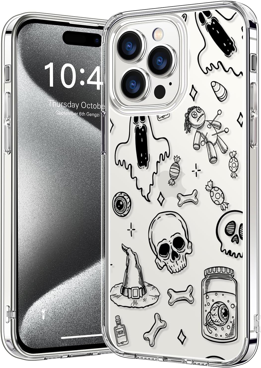 Bicol Compatible with Iphone 15 Pro Case,Crystal Clear Cover with Fashionable Designs for Girls Women,Slim Fit Shockproof Protective Acrylic Phone Case 6.1 Inch,Beautiful Elephant  bicol   