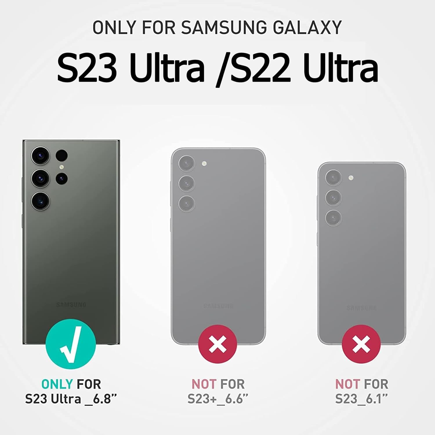 Battery Case for Galaxy S22 Ultra/S23 Ultra,[12000Mah]Large Capacity Slim Portable Protective Fast Charging Case Backup Power Bank Battery Case Compatible with Samsung Galaxy S22 Ultra/S23 Ultra-Black