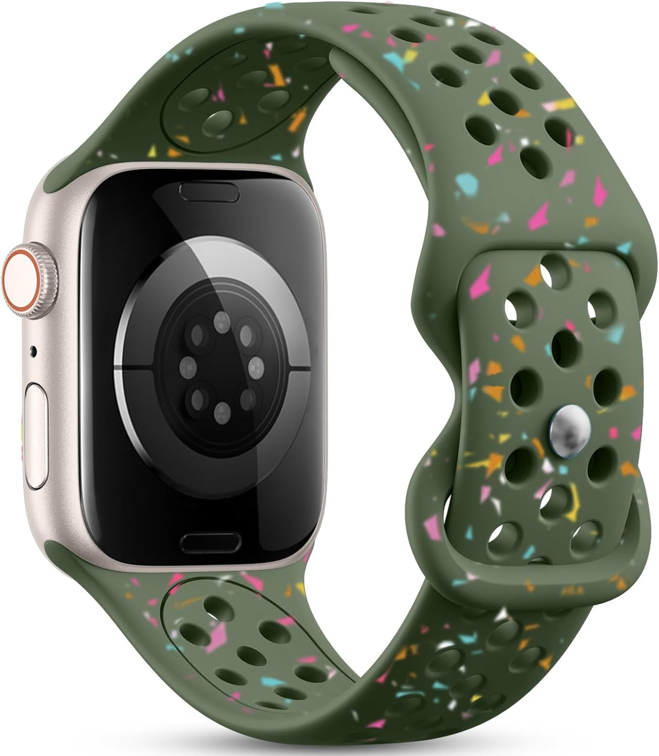 GEAK Nature Friendly Bands Compatible with Apple Watch Band 40Mm 38Mm 44Mm 42Mm 41Mm 45Mm 49Mm Women Men, Breathable Sport Replacement Iwatch Bands Compatible for Iwatch Ultra 2 Series 9 8 7 6 5 4 3 SE