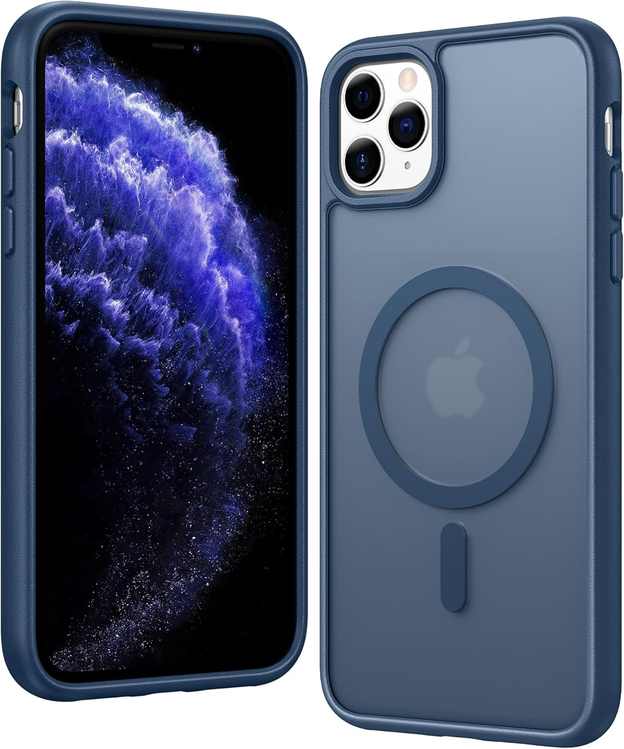 FNTCASE for Iphone 17 Pro-Max Case: Clear Magnetic Phone Cases with Screen Protector Compatible with Magsafe Slim anti Yellowing Rugged Shockproof Protective Transparent Cell Cover (A-Clear)