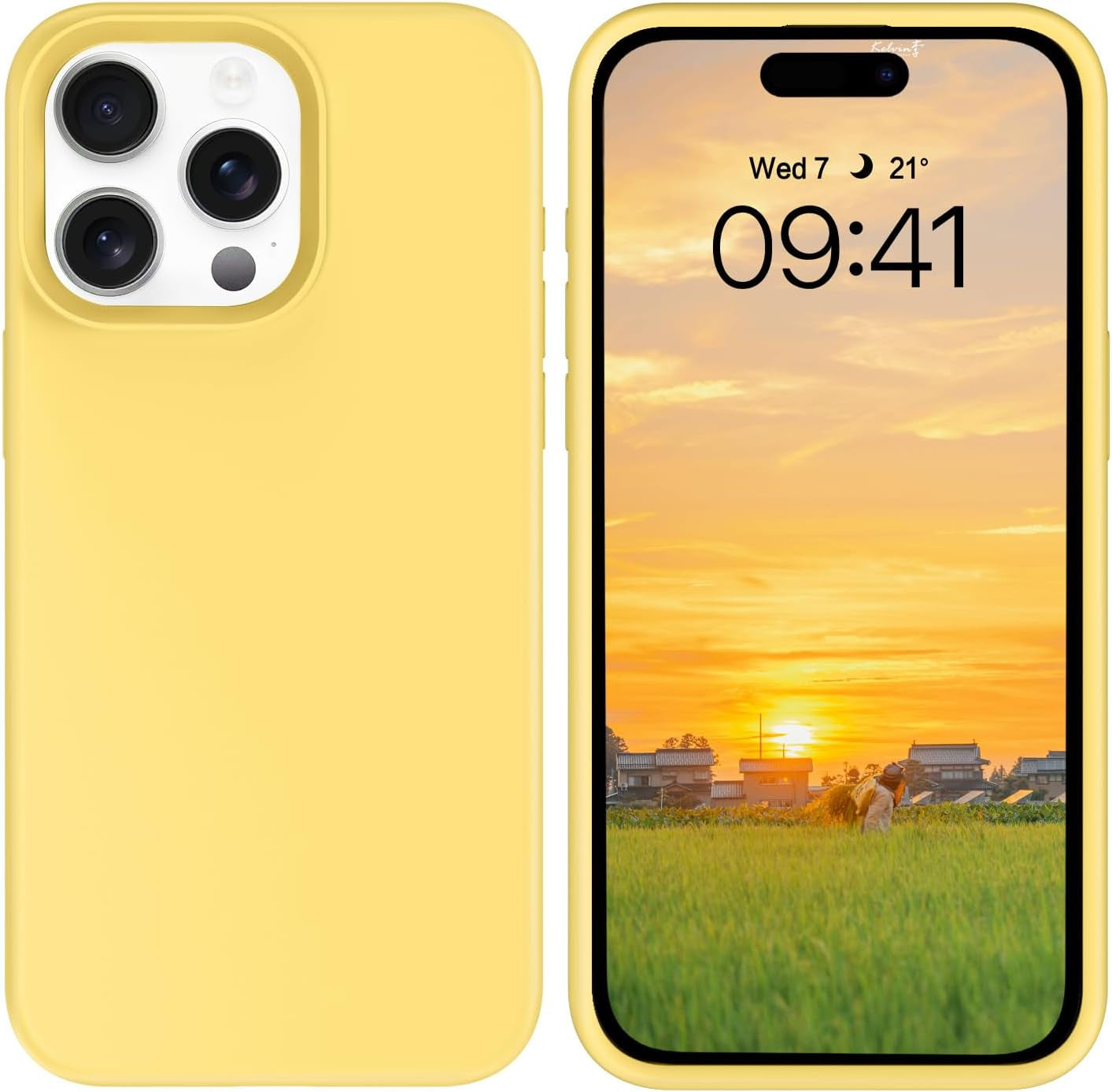 BENTOBEN for Iphone 15 Pro Case, Iphone 15 Pro Phone Case, Soft Silicone Gel Bumper Shockproof Phone Case, Anti-Scratch Protective Case Cover with Microfiber Lining for Iphone 15 Pro 6.1", Hot Pink  BENTOBEN   