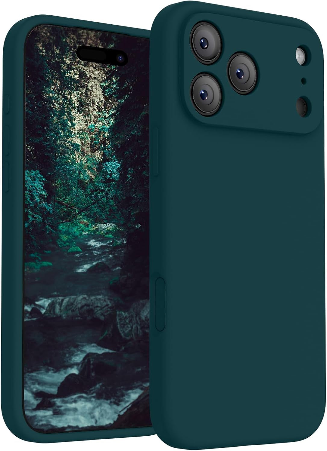 Firenova Magnetic for Iphone 17 Pro Case, Compatible with Magsafe, [Integrated Silicone Camera Control Button] [Camera Protection] Anti-Scratch Microfiber Lining Phone Case, 6.3", Black