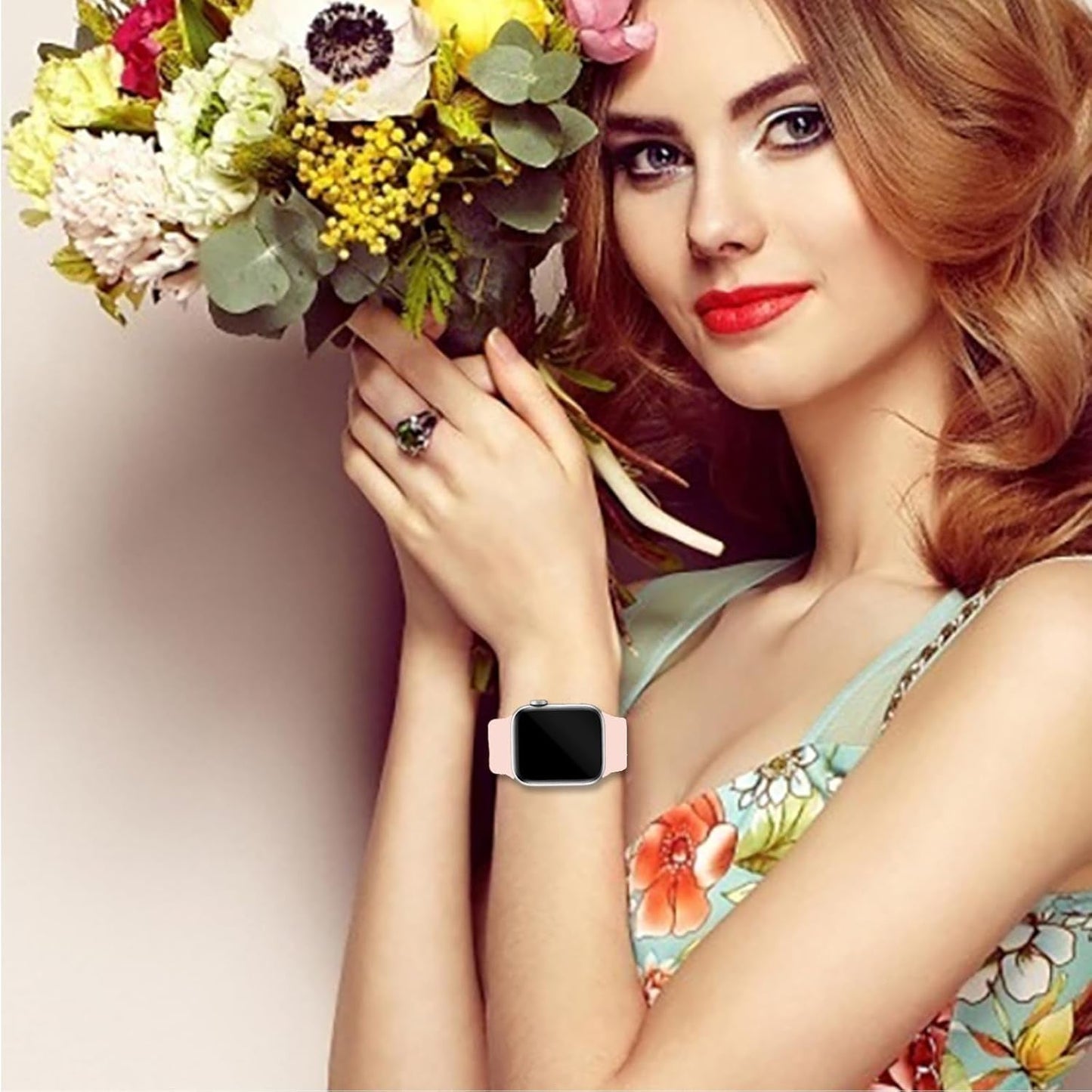 Bands Compatible with Apple Watch Band 38Mm 40Mm 41Mm 42Mm 44Mm 45Mm 49Mm for Women Men,Silicone Iwatch Bands Replacement Strap Wristbands for Iwatch Series 9 8 7 6 5 4 3 2 1 SE Ultra.