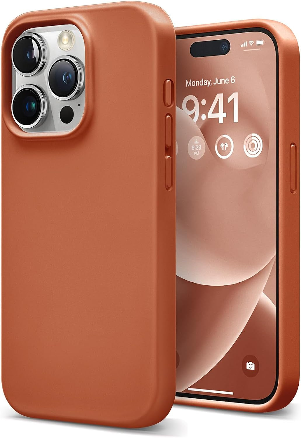 Coolfrog for Iphone 15 Pro Case, Compatible with Magsafe, 6.1" Silicone Shockproof Military-Grade Protection, Magnetic Phone Case for Men Women, Clove Purple  CoolFrog Light Brown  