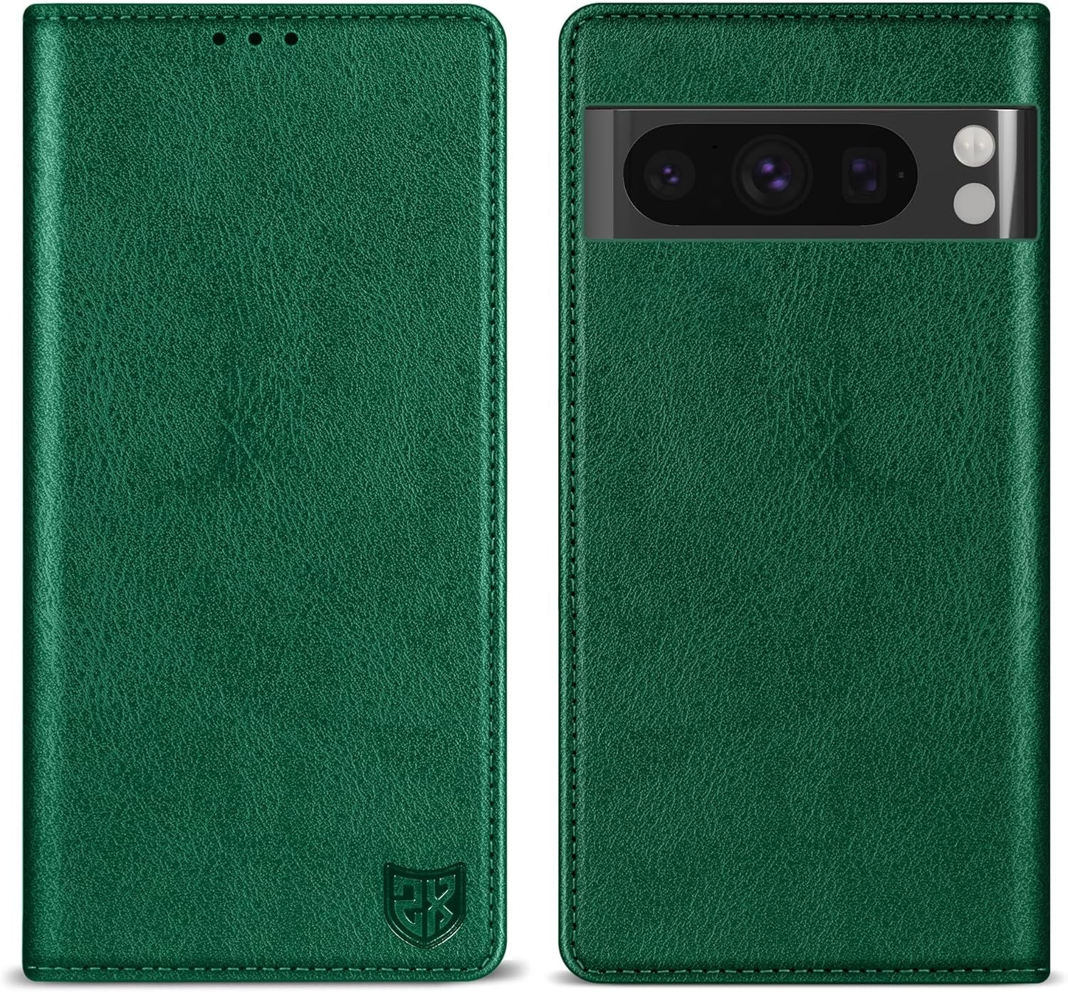 ZZXX for Google Pixel 8 Pro Wallet Case with [RFID Blocking] Card Slot Stand Strong Magnetic Leather Flip Fold Protective Phone Case for Google Pixel 8 Pro Case Wallet(Black-6.7 Inch)  ZZXX Green Google Pixel 8 Pro 