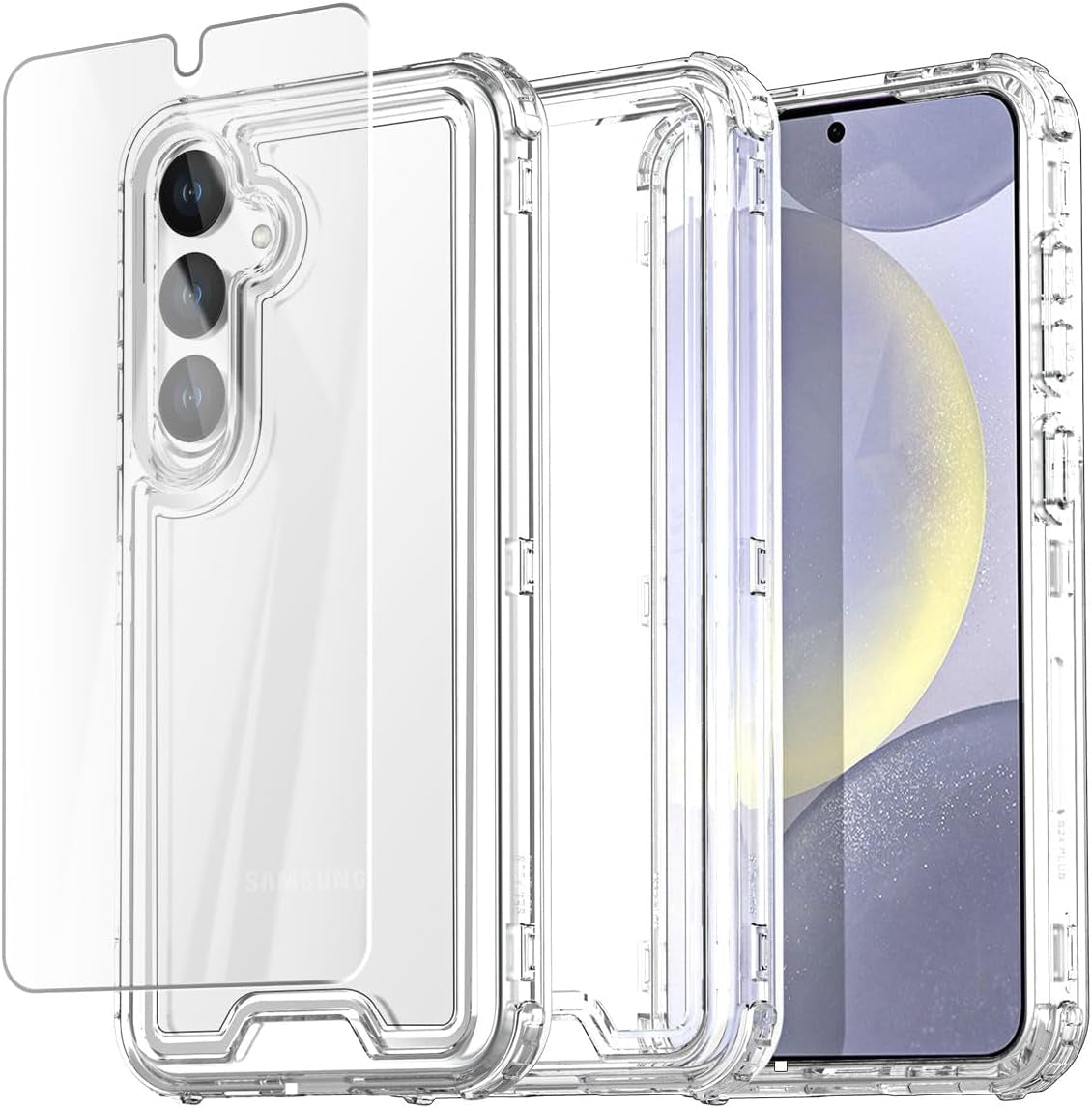 Aicase for Samsung Galaxy S24 Case,Heavy Duty 2-Layer Pocket-Friendly Durable Military Grade Protection Shockproof/Drop Proof Protective Cover for Samsung Galaxy S24 5G 6.1" 2024_9