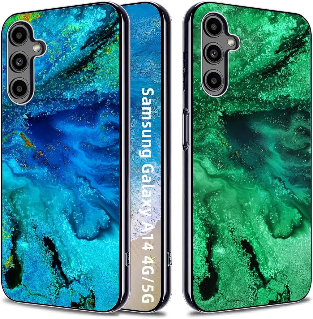 For Samsung Galaxy A13 Case, Slim Fit Glow in the Dark Hybrid Hard PC Soft TPU Bumper Shockproof Drop Protective Girls Women Men Phone Cover for Samsung Galaxy A13 5G Case.-6.5" Inch. Blue