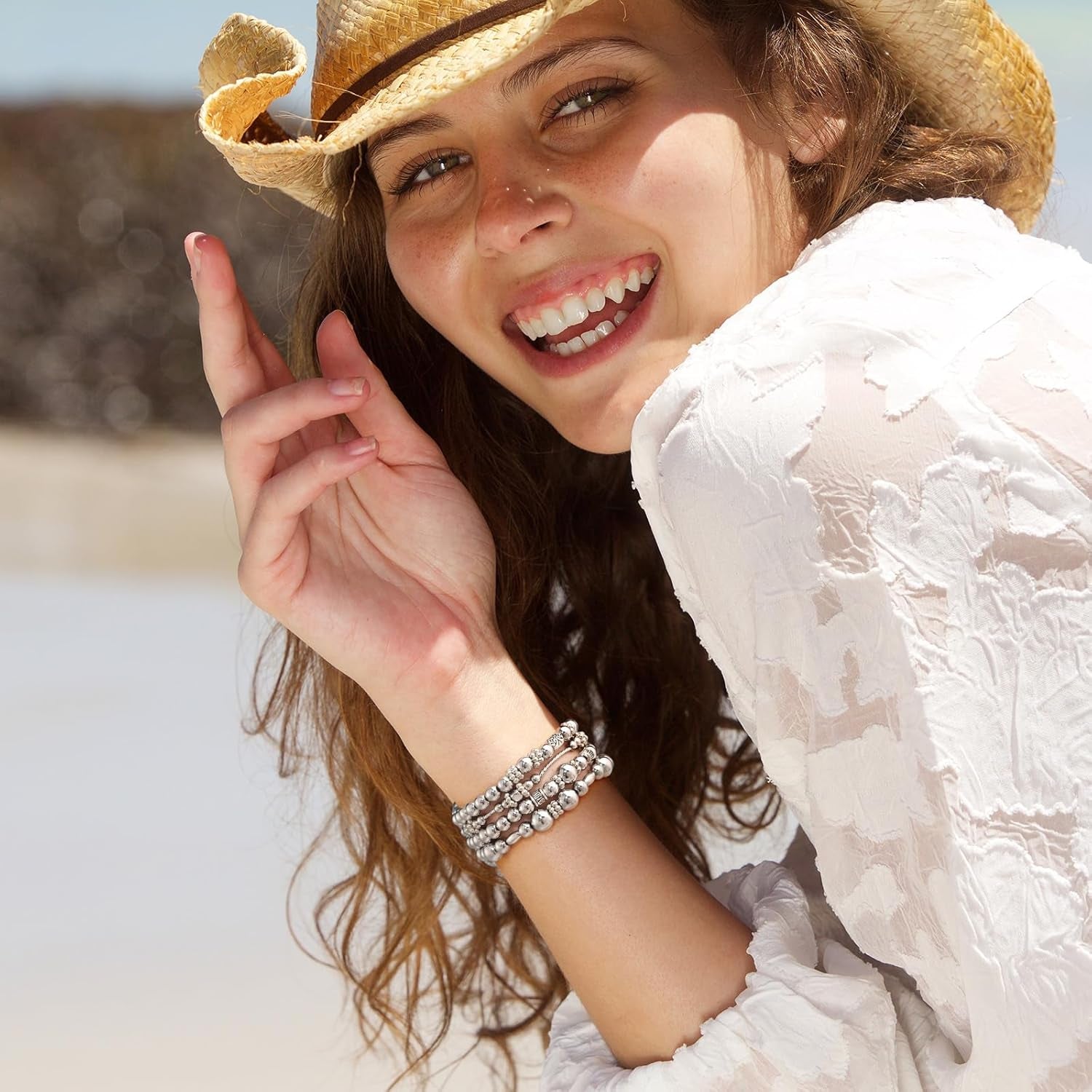 Beaded Bracelet Compatible for Apple Watch Band 40Mm/38Mm/41Mm 42Mm/44Mm/45Mm Series 9 8 7 SE Series 6/5/4Women,Fashion Elastic Beads Stretch Strap Replacement for Iwatch Bands Series 3/2/1