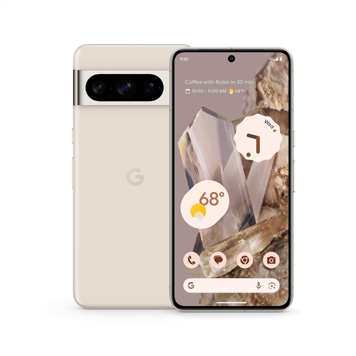 Google Pixel 8 Pro - Unlocked Android Smartphone with Telephoto Lens and Super Actua Display - 24-Hour Battery - Bay - 128 GB  Google Porcelain Phone Only 512 Gb