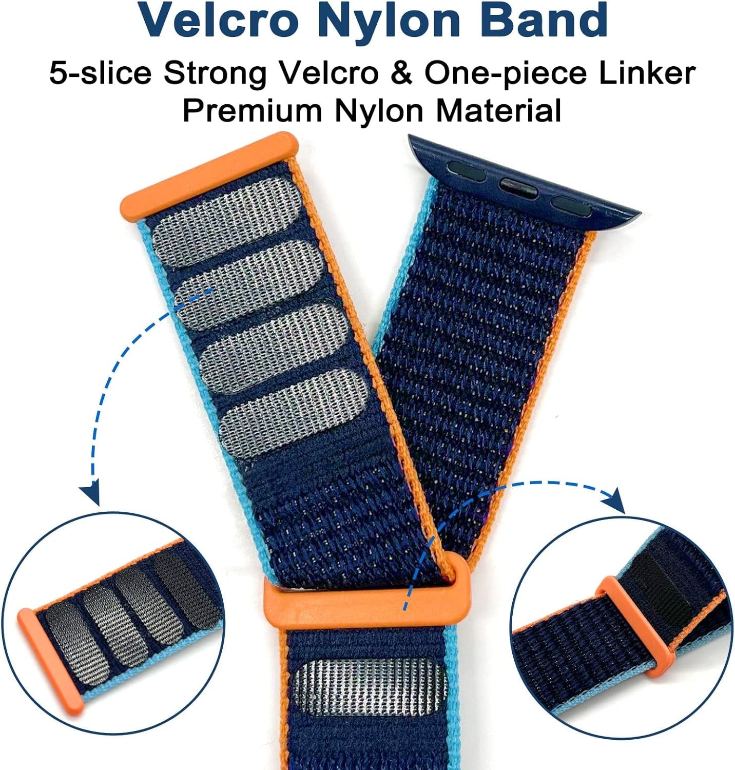 6 Packs Nylon Band Compatible with Apple Watch Band 38Mm 40Mm 41Mm for Women Men, Adjustable Sport Stretchy Braided Solo Loop Strap for Iwatch Series Ultra/Se/9/8/7/6/5/4/3/2/1