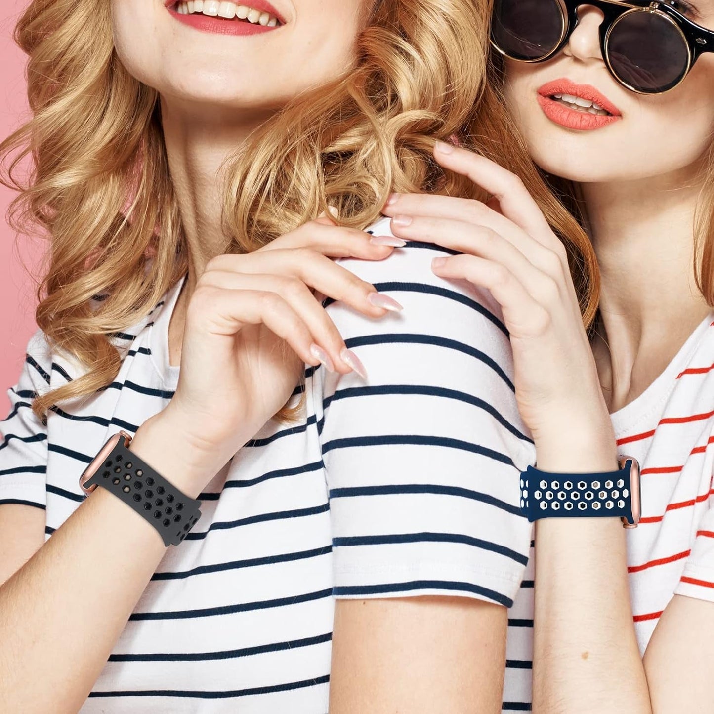 Aopigavi 6 Pack Breathable Sport Bands Compatible with Apple Watch Band 38Mm 40Mm 41Mm 42Mm 44Mm 45Mm 49Mm for Women Men, Soft Silicone Strap Wristband for Iwatch SE Series Ultra 9/8/7/6/5/4/3/2/1 Band