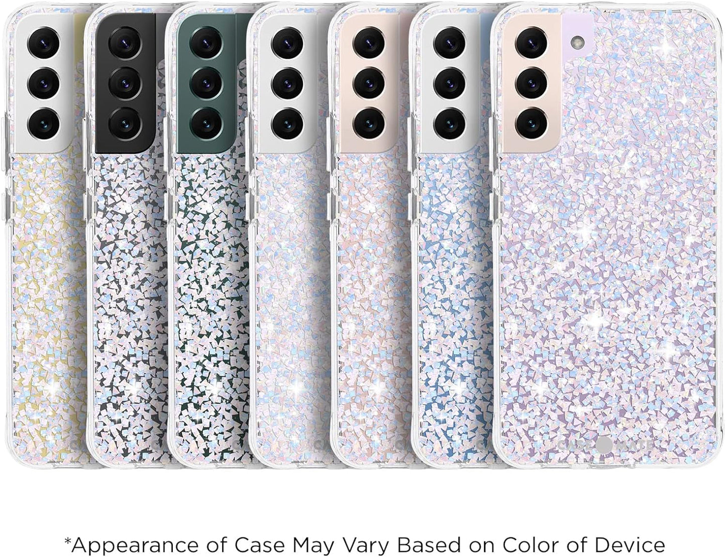 Case-Mate Samsung Galaxy S22 plus Case - 6.6' Twinkle Diamond - 10Ft Drop Protection with Wireless Charging - Luxury Bling Glitter for S22 plus 5G - anti Scratch, Shock Absorbing Materials, Slim Fit