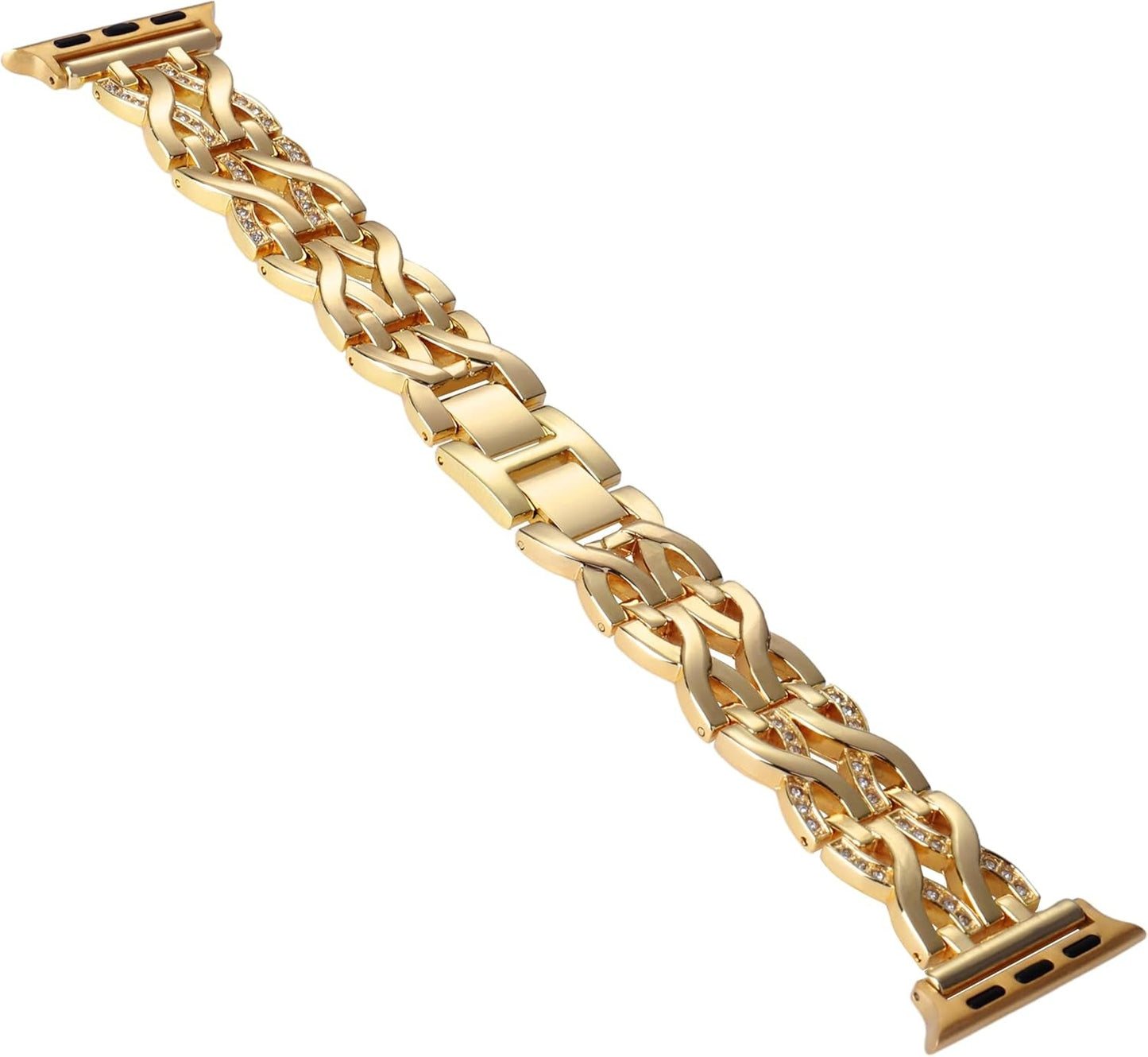 Bling Crystal Metal Bands Compatible with Apple Watch Band 38Mm 40Mm 41Mm 42Mm 44Mm 45Mm 49Mm, Dressy X-Link Strap Jewelry Bracelet for Iwatch Series 9 8 7 6 5 4 3 2 1 SE Ultra