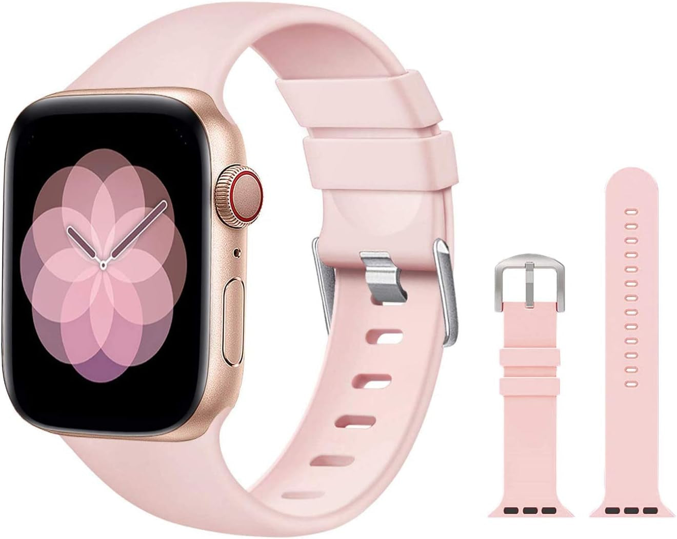 10 Pack Compatible with Apple Watch Bands 38Mm 40Mm 41Mm 42Mm 44Mm 45Mm, Soft Silicone Watch Band for Iwatch Series SE 8 7 6 5 4 3 2 1