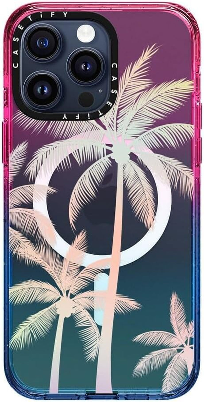 Casetify Impact Case for Iphone 15 Pro Max [4X Military Grade Drop Tested / 8.2Ft Drop Protection/Compatible with Magsafe] - Stickers Prints - Disco Magic - Cotton Candy  CASETiFY   