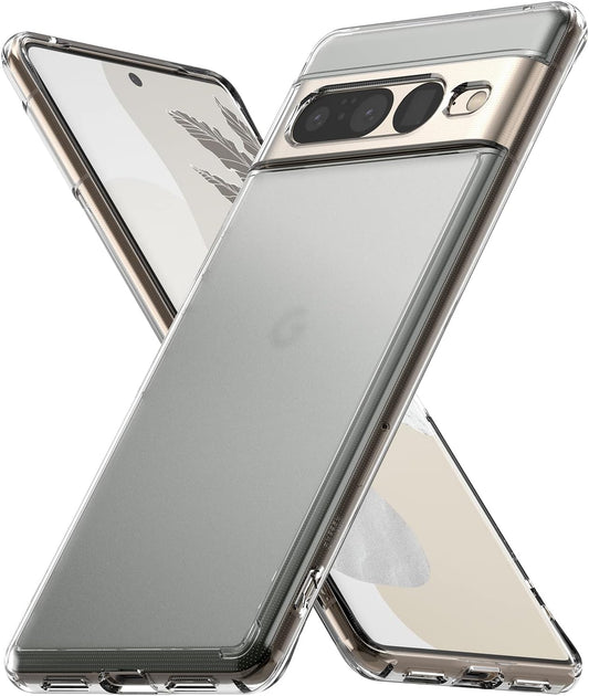 Ringke Fusion [Prevents Oily Smudges] Compatible with Google Pixel 7 Pro Case 5G, Anti-Fingerprint Technology Easy to Hold Feels Velvety Soft Phone Cover for Women, Men - Matte Clear  Ringke Matte Clear  